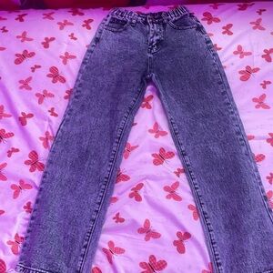 DARK BLUE/BLACK WASH JEANS